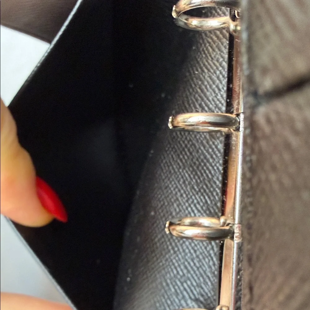 Louis Vuitton Black Epi Leather Organizer Notebook cover ( no insert)